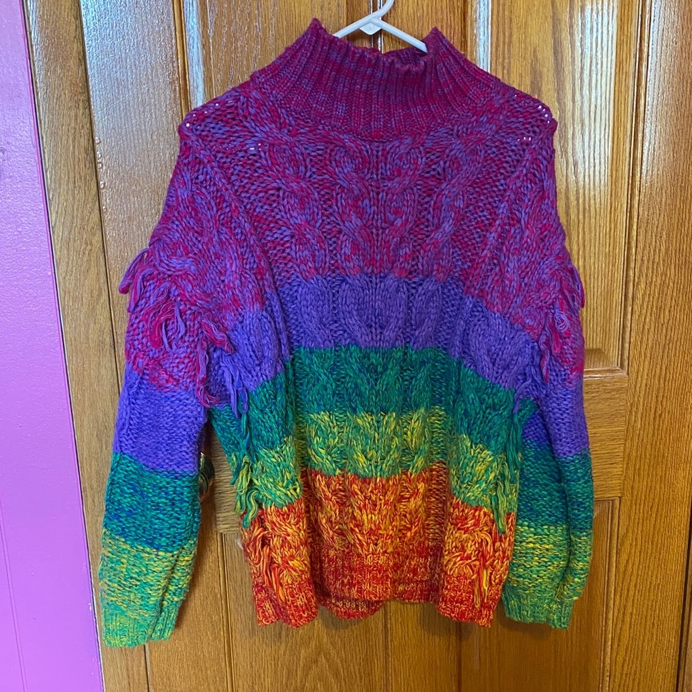 FARM Rio Vibrant Rainbow Sweater